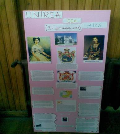 Panoul realizat de elevii Cristina Halmagean si Calin Calinescu a fost dintre cele mai apreciate.