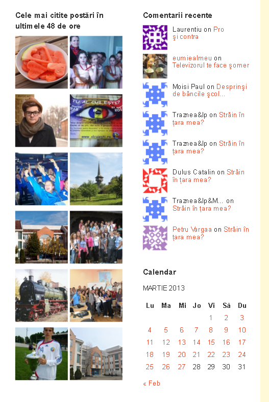 top postari 27 martie