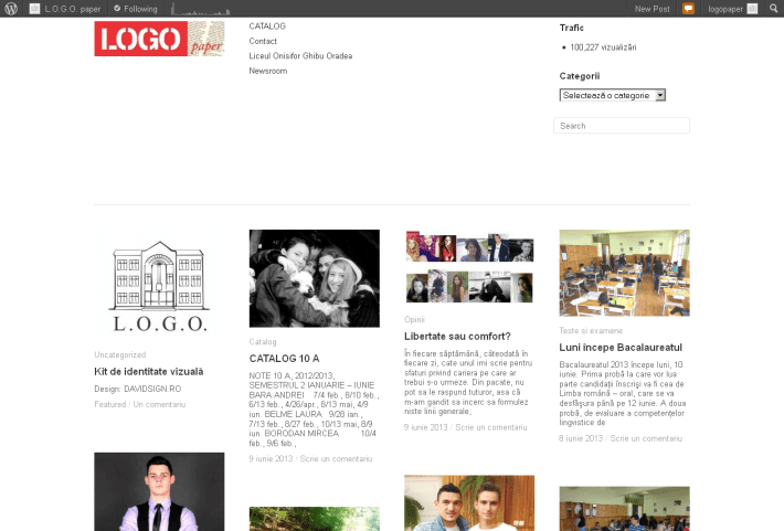 L.O.G.O. paper - un blog al elevilor de la Liceul Onisifor Ghibu Oradea – secţia Jurnalism 2013-06-09 22-17-12