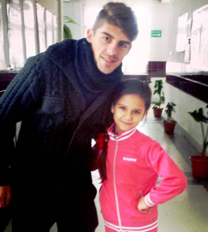 Romina Suciu, alături de subsemnatul, George Mangra