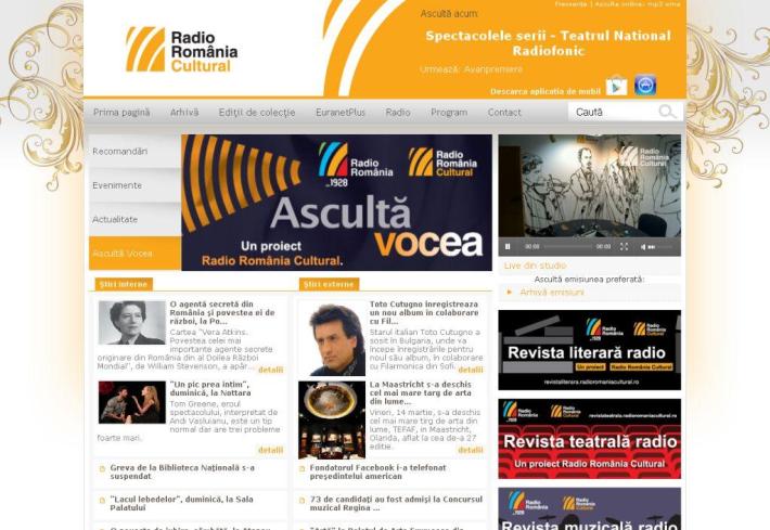 Radio Romania Cultural 2014-03-16 screenshot