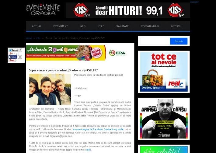 Super concurs pentru oradeni „Oradea in my #SELFIE” - Evenimente Oradea 2014-05-16 13-48-43