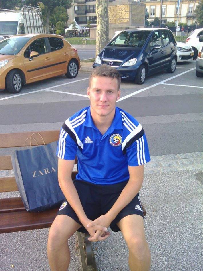 ADRIAN PETRICĂU Fotografie realizată în Luxemburg, unde a jucat două meciuri, pe 16 şi 18 septembrie