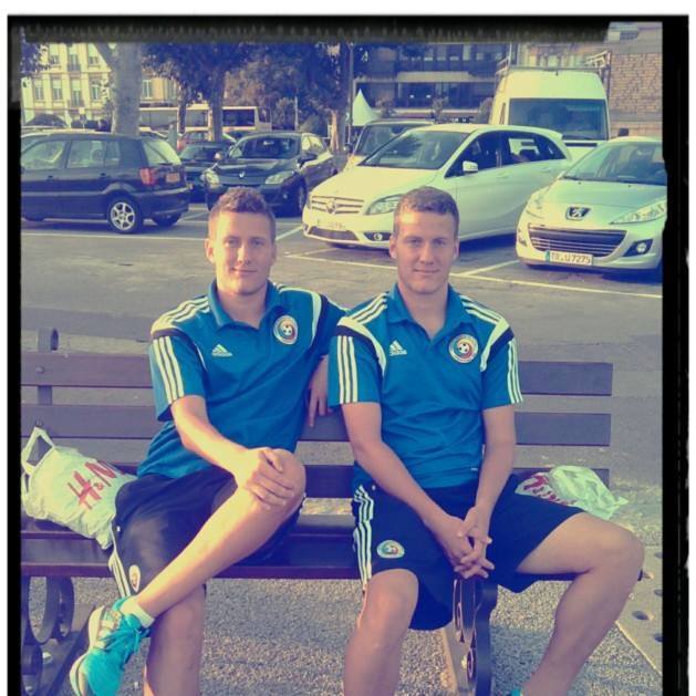 Gemenii ADRIAN şi VALENTIN PETRICĂU Fotografie de la turneul din Luxemburg, 16-18 septembrie 2014