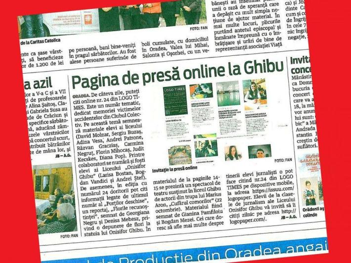 pagina de presa online la ghibu