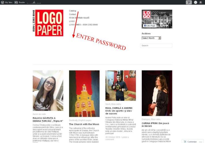 LOGO paper   un blog al elevilor de la Liceul Onisifor Ghibu Oradea – secţia Jurnalism.jpg