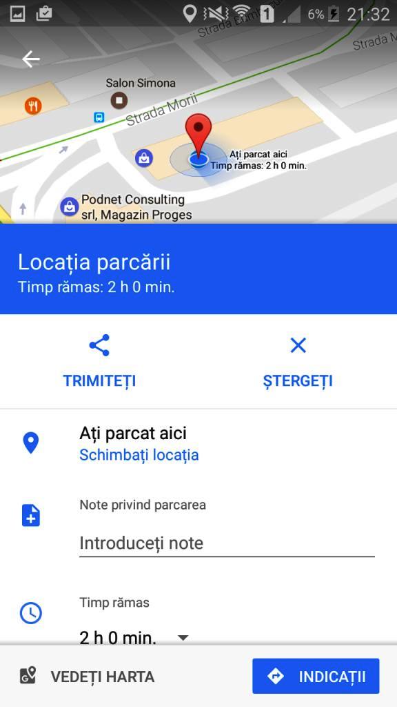 Google Maps te ajută să îţi aminteşti unde ai parcat maşina- Bealcovschi Bianca WEB